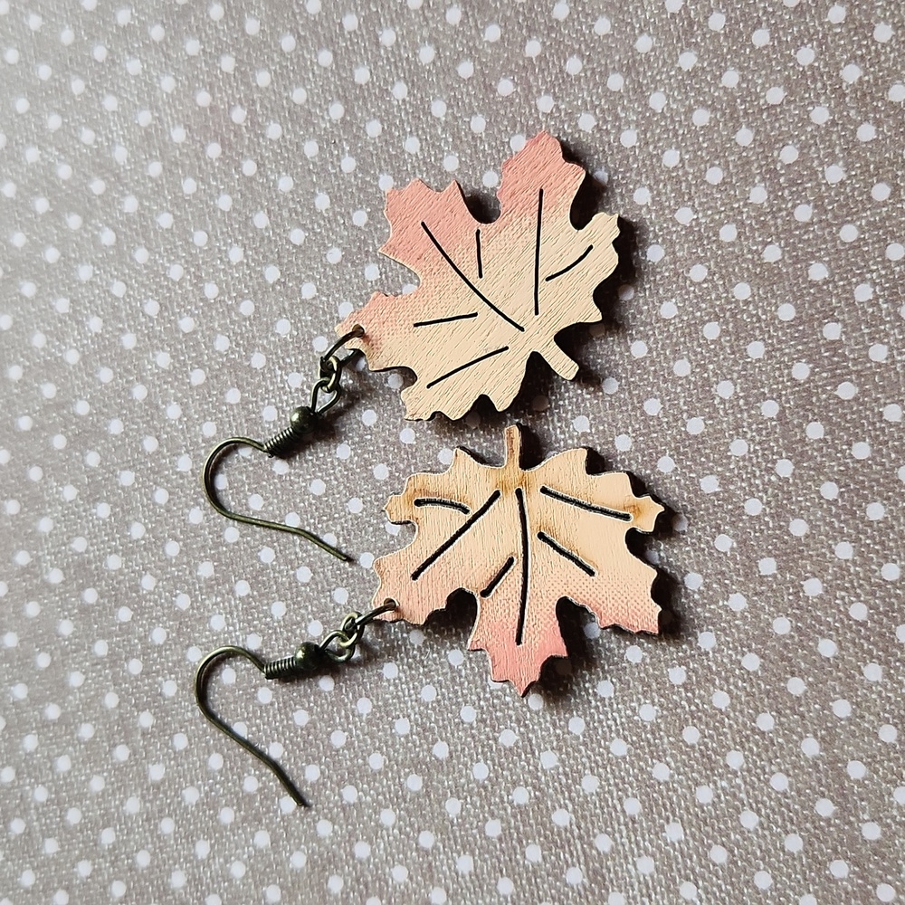 Handmade Leaf Earrings